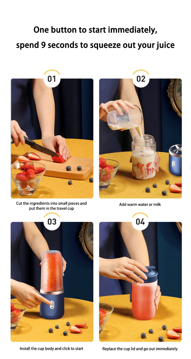 Rechargeable Mini Blender – On-the-Go Smoothie Maker