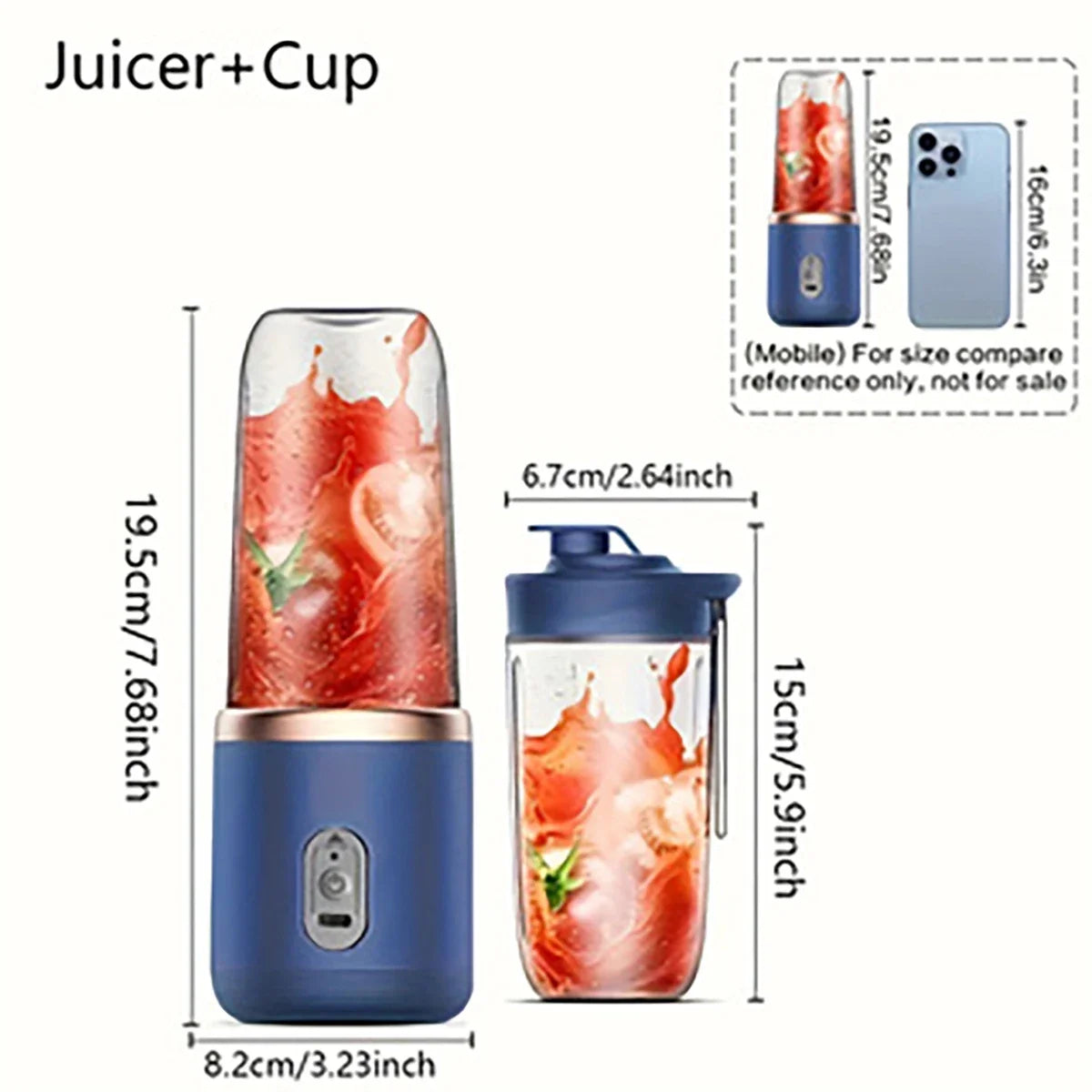 Rechargeable Mini Blender – On-the-Go Smoothie Maker