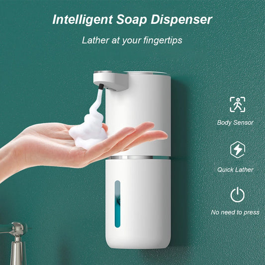 Touchless Automatic Foam Soap Dispenser – USB Rechargeable (380ml)
 Adjustable Foam Smart Sensor Soap Dispenser Large Capacity for Bathroom Kitchen