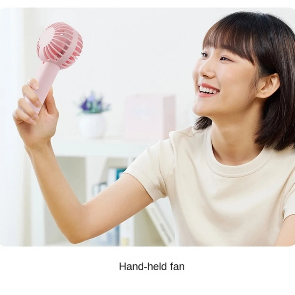Protable Mini Portable Mini USB Rechargeable Desk Fan – Portable & Quiet USB Rechargeable Quiet Handheld Fan Lightweight Adjustable Cute Small Fan For Office Outdoor