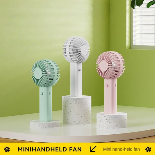 Protable Mini Portable Mini USB Rechargeable Desk Fan – Portable & Quiet USB Rechargeable Quiet Handheld Fan Lightweight Adjustable Cute Small Fan For Office Outdoor