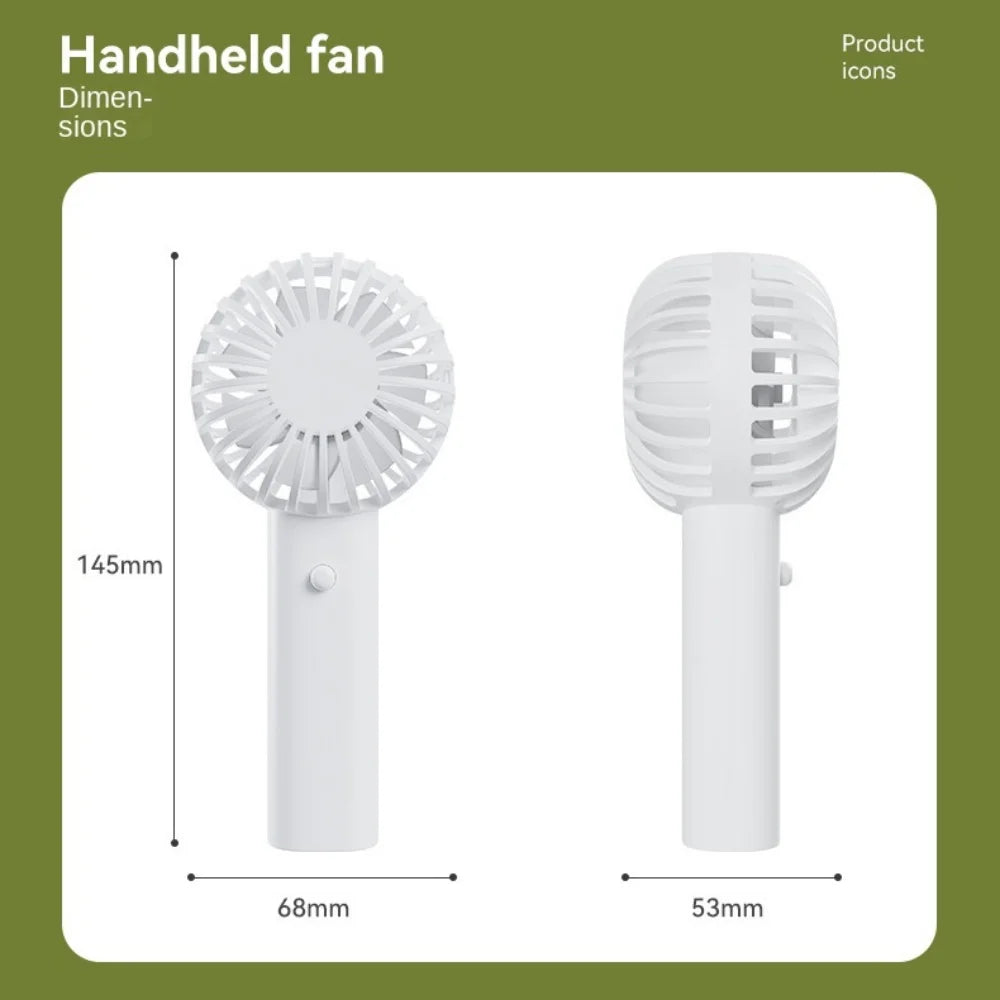 Protable Mini Portable Mini USB Rechargeable Desk Fan – Portable & Quiet USB Rechargeable Quiet Handheld Fan Lightweight Adjustable Cute Small Fan For Office Outdoor