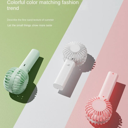 Protable Mini Portable Mini USB Rechargeable Desk Fan – Portable & Quiet USB Rechargeable Quiet Handheld Fan Lightweight Adjustable Cute Small Fan For Office Outdoor